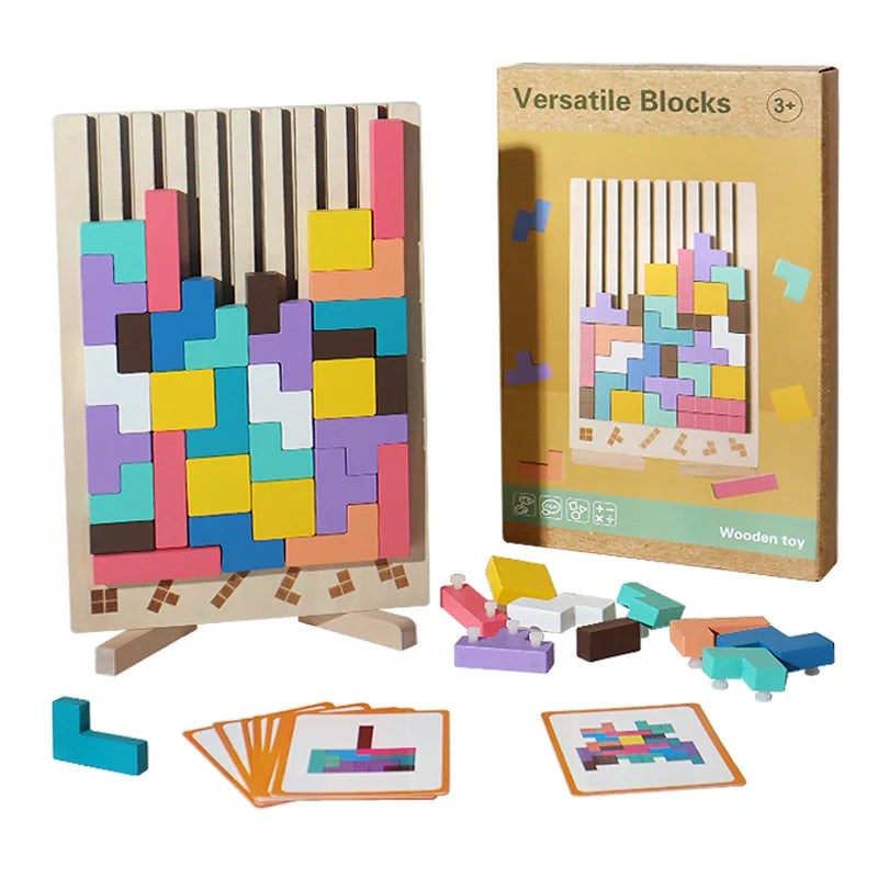 Puzzle 3D en bois pour enfant