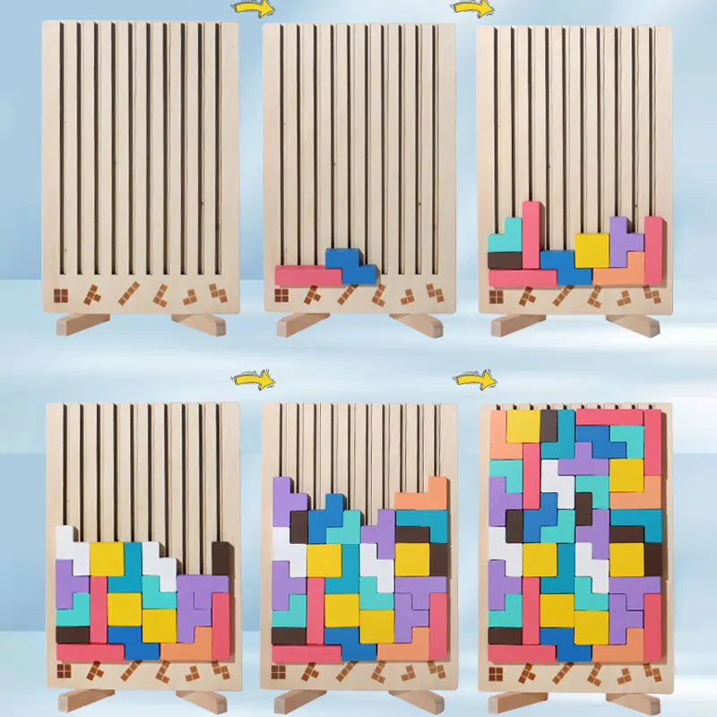 Puzzle 3D en bois pour enfant